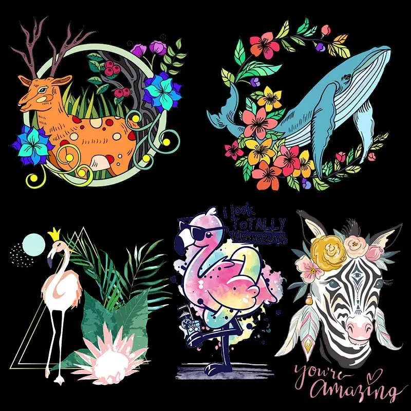 Women Dress Flower Patch Applique Iron On Transfers For Clothing Cartoon Stickers Animal Badge Patches On Clothes Thermo sticker 
Women Dress Flower Patch Applique Iron On Transfers For Clothing Cartoon Stickers Animal Badge Patches On Clothes Thermo sticker
