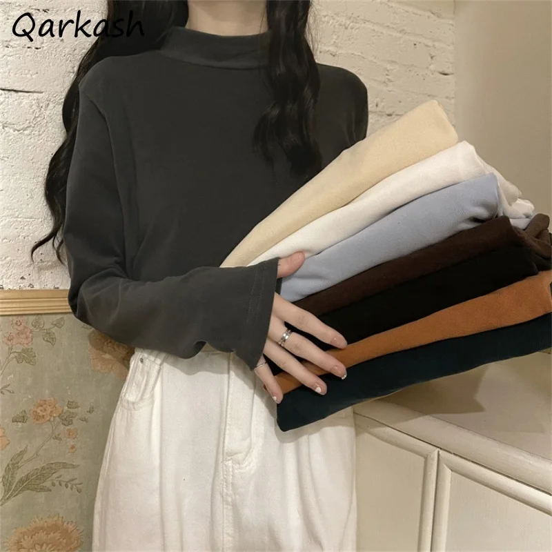 Long Sleeve T-shirts Women Minimalist Elegant Stylish Harajuku Casual Slim All-match Korean Simple Hipster Ladies Autumn Mujer 
Long Sleeve T-shirts Women Minimalist Elegant Stylish Harajuku Casual Slim All-match Korean Simple Hipster Ladies Autumn Mujer