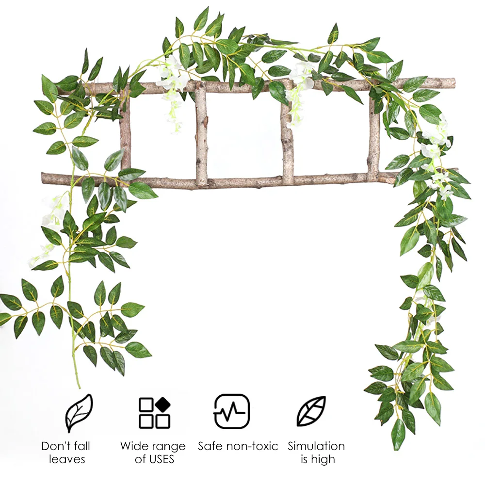 Artificial Wisteria flower fake flower rattan decorative flower Plastic Hanging Wedding Home Wall Decoration Faux Plants Leaf
Artificial Wisteria flower fake flower rattan decorative flower Plastic Hanging Wedding Home Wall Decoration Faux Plants Leaf