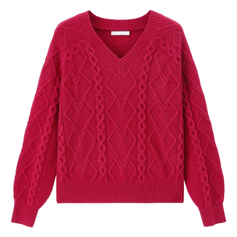 INMAN Autumn Winter Preppy Jacquard V-neck Pure Color Outer Pullover Sweater
INMAN Autumn Winter Preppy Jacquard V-neck Pure Color Outer Pullover Sweater