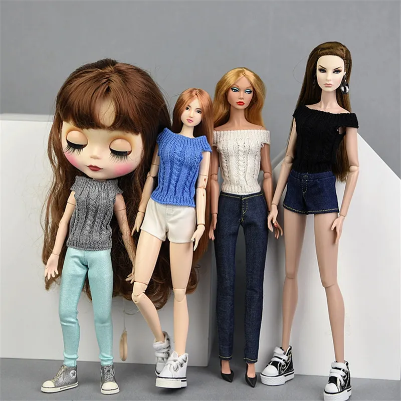 30cm Doll Clothes For 1/6 Blyth Doll Toys Simple Design Sweater And Jeans Suit Clothes Accessories For 1/6 BJD Dolls Gifts Toys
30cm Doll Clothes For 1/6 Blyth Doll Toys Simple Design Sweater And Jeans Suit Clothes Accessories For 1/6 BJD Dolls Gifts Toys