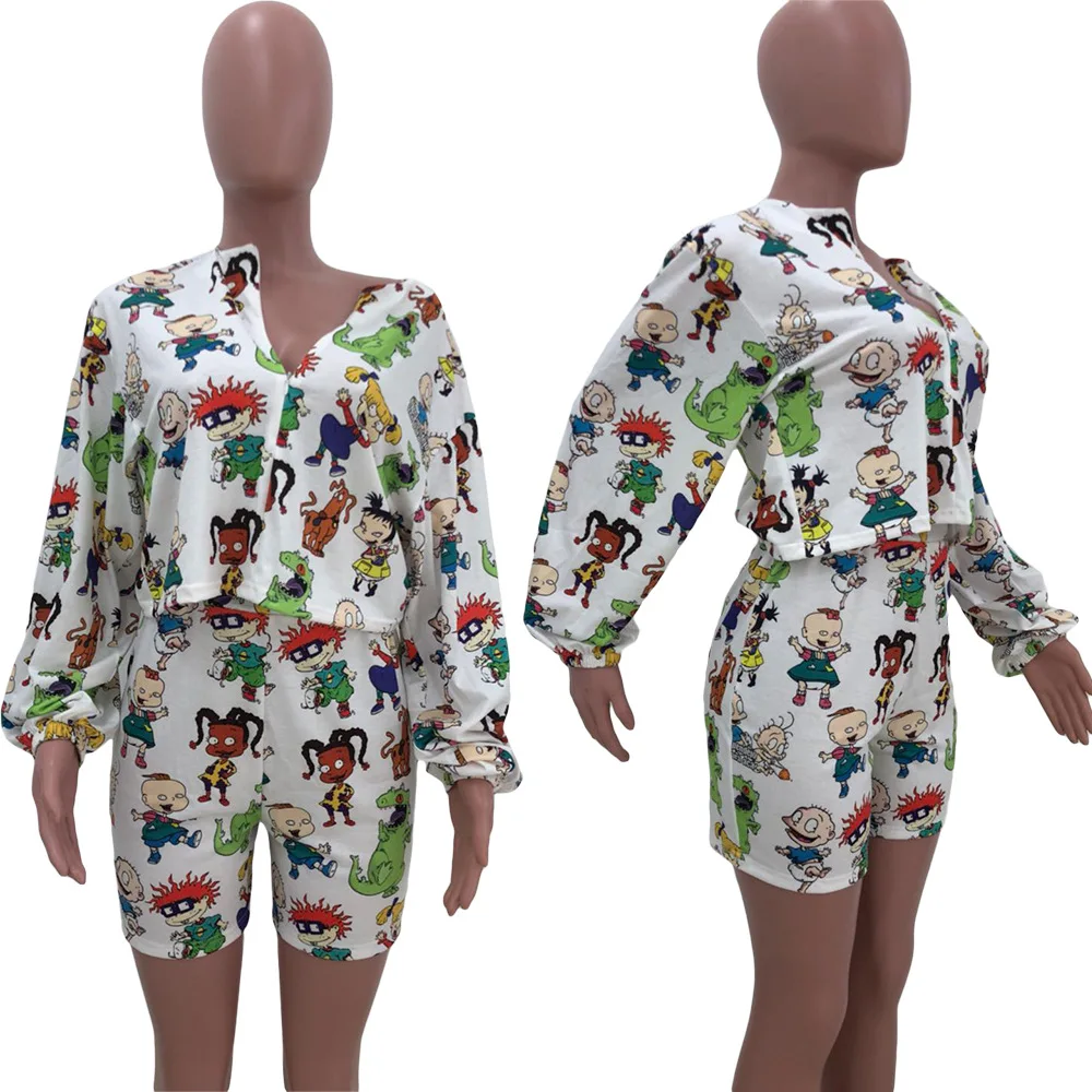 The new 2020 fashion sexy printing two-piece dress suit short sleeve T-shirt + shorts elegant and noble home street suit
The new 2020 fashion sexy printing two-piece dress suit short sleeve T-shirt + shorts elegant and noble home street suit
