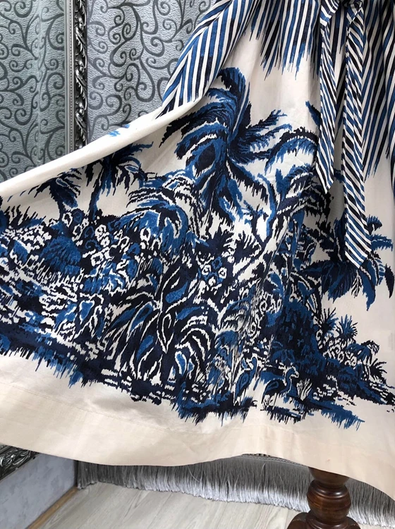 Dress 100%Cotton Women's 2021 Summer Ladies Square Collar Striped Floral Print Puff Sleeve Mid-Calf Length Casual Vintage Dress
Dress 100%Cotton Women's 2021 Summer Ladies Square Collar Striped Floral Print Puff Sleeve Mid-Calf Length Casual Vintage Dress