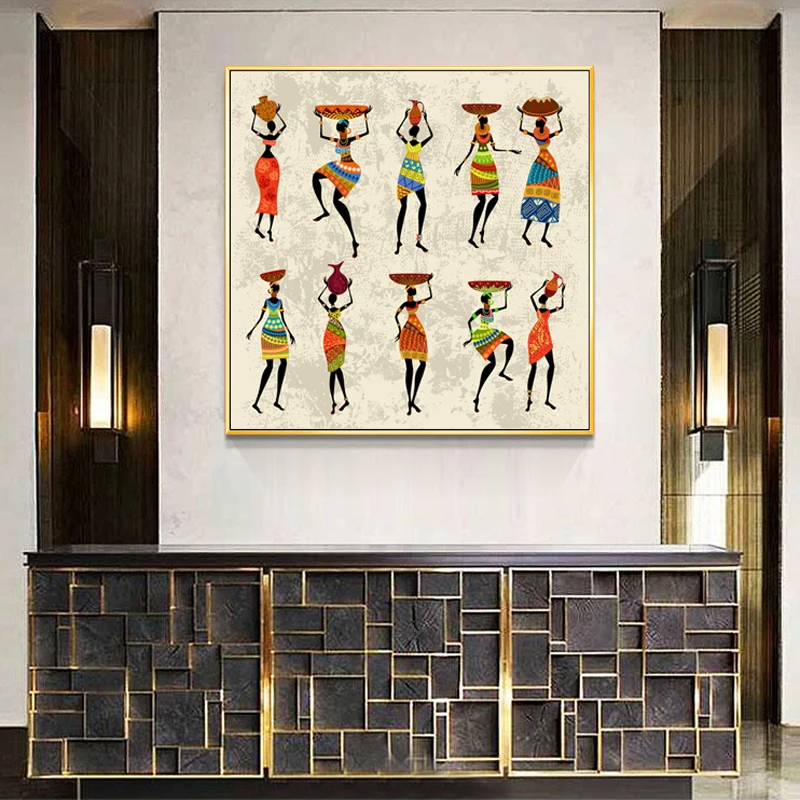 African Woman Dancing Cushion Cover Canvas Painting Vintage Posters and Prints Wall Art Picture for Living Room Home Decor
African Woman Dancing Cushion Cover Canvas Painting Vintage Posters and Prints Wall Art Picture for Living Room Home Decor
