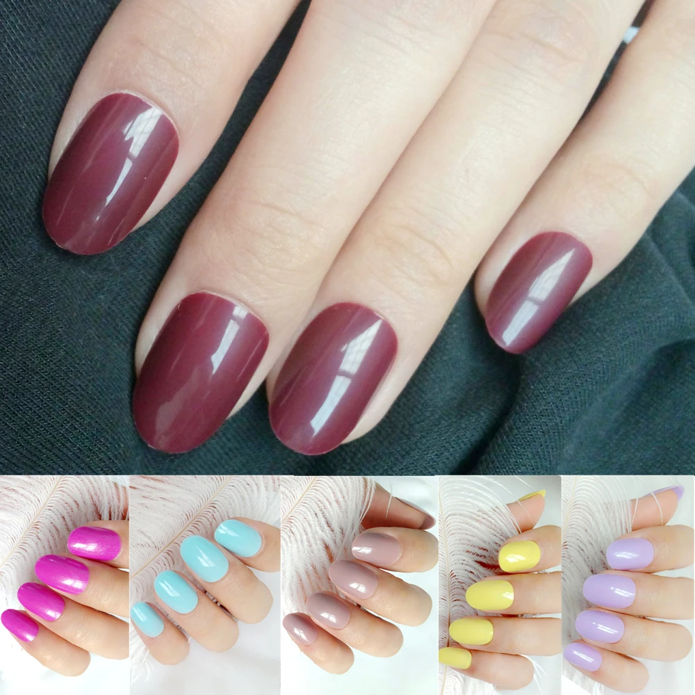 24Pcs Press On Artificial False Nails Shiny Short Fake Nails For Design Dark Pink DIY Finger Tip Manicure Material
24Pcs Press On Artificial False Nails Shiny Short Fake Nails For Design Dark Pink DIY Finger Tip Manicure Material