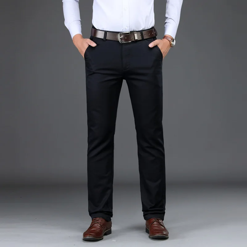Spring Autumn Fashion Men High Quality Solid Color Tencel Straight Suit Pants Male Business Casual Slim Straight Formal Trousers
Spring Autumn Fashion Men High Quality Solid Color Tencel Straight Suit Pants Male Business Casual Slim Straight Formal Trousers