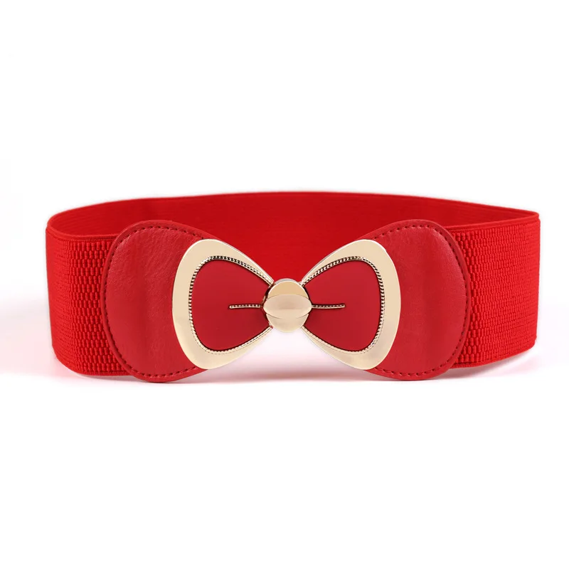 New Bow Stretch Belt Women Fashion Elastic Wide Belts 2021 Dress Gold Buckle Waistband Female Brand Design
New Bow Stretch Belt Women Fashion Elastic Wide Belts 2021 Dress Gold Buckle Waistband Female Brand Design