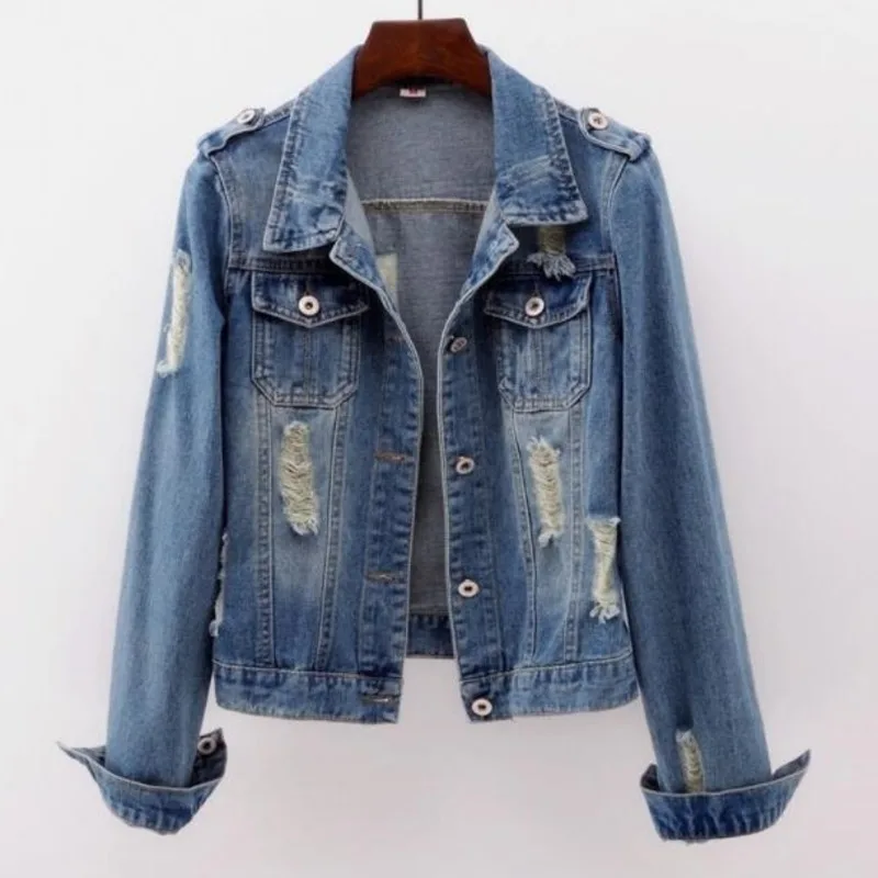 Denim Jacket Ladies 2021 Blue Denim Jacket Spring Autumn Jacket Casual Harajuku Pocket Quality Korean Fashion Women's Jacket
Denim Jacket Ladies 2021 Blue Denim Jacket Spring Autumn Jacket Casual Harajuku Pocket Quality Korean Fashion Women's Jacket
