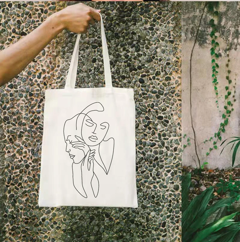 Art Drawing Tote Bag Custom Shopping Bags Line Drawing Reusable Bag Minimalist Fashion Custom Logo Tote Bags
Art Drawing Tote Bag Custom Shopping Bags Line Drawing Reusable Bag Minimalist Fashion Custom Logo Tote Bags
