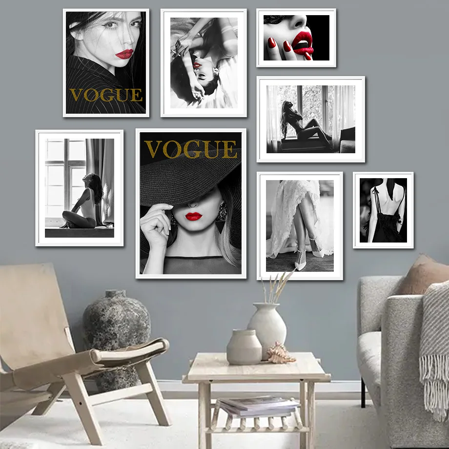 Modern Fashion Woman Sexy Lip Black White Wall Art Canvas Painting Nordic Posters And Prints Wall Pictures For Living Room Decor
Modern Fashion Woman Sexy Lip Black White Wall Art Canvas Painting Nordic Posters And Prints Wall Pictures For Living Room Decor