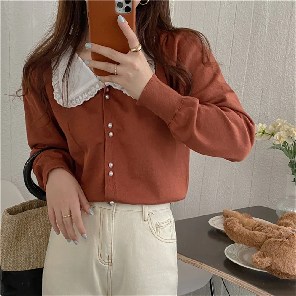 Alien Kitty French Lapel Knitted Full Sleeve Women Coats 2021 OL Autumn Office Lady Streetwear Bottom Cardigans New Sweaters
Alien Kitty French Lapel Knitted Full Sleeve Women Coats 2021 OL Autumn Office Lady Streetwear Bottom Cardigans New Sweaters