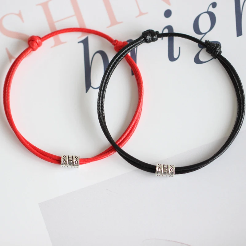 1/2pcs Adjustable Black Red Leather Rope Bracelet Couple Handmade Braided Charm Bracelet Women Men Thread Jewelry Gifts
1/2pcs Adjustable Black Red Leather Rope Bracelet Couple Handmade Braided Charm Bracelet Women Men Thread Jewelry Gifts