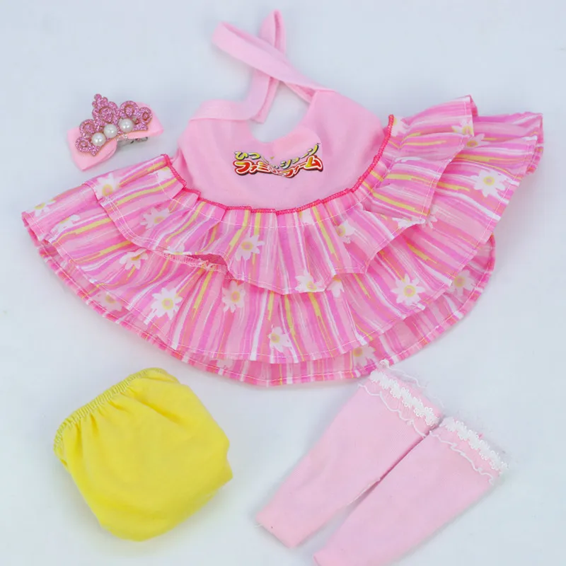 New 38cm/48cm Rebirth Doll Clothes Bowknot Pure Cotton Sling Dress Doll Children's Toy Clothes Fashionable Doll Skirt
New 38cm/48cm Rebirth Doll Clothes Bowknot Pure Cotton Sling Dress Doll Children's Toy Clothes Fashionable Doll Skirt