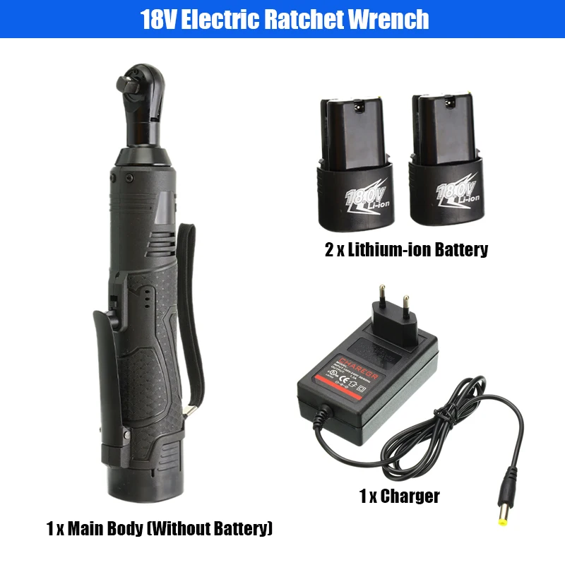 12V 18V 28V 3/8'' Electric Ratchet Wrench Rechargeable Lithium-Ion Battery Electric Cordless Right Wrench Angle Kit
12V 18V 28V 3/8'' Electric Ratchet Wrench Rechargeable Lithium-Ion Battery Electric Cordless Right Wrench Angle Kit