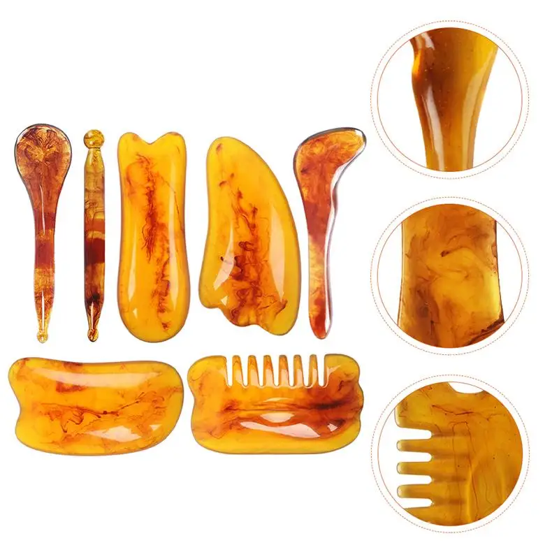 7pcs Facial Care Massager Practical Acupuncture Beauty Salon Face Scraping Board Body Massage Tool
7pcs Facial Care Massager Practical Acupuncture Beauty Salon Face Scraping Board Body Massage Tool