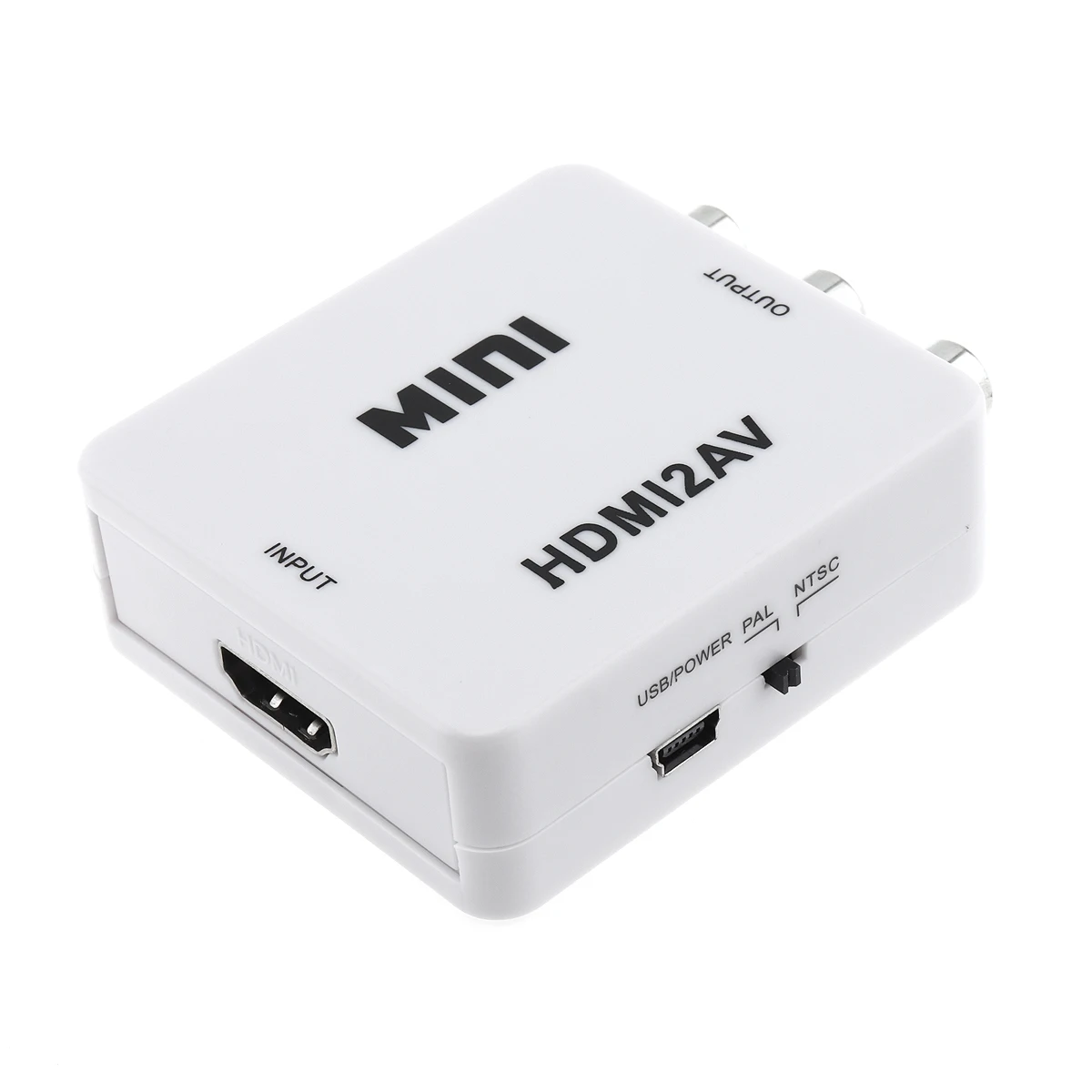 1 Pc Portable HDMI to AV Video Converter with 1080P Conversion Head Support Computer Connected TV Projector with Audio
1 Pc Portable HDMI to AV Video Converter with 1080P Conversion Head Support Computer Connected TV Projector with Audio
