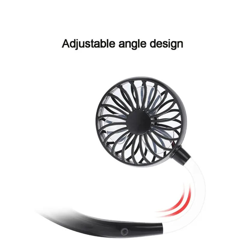 USB Rechargeable 3 Gears Portable Wearable Fan Hands-free Neck Hanging Mini Sports Fan Air Cooler 
USB Rechargeable 3 Gears Portable Wearable Fan Hands-free Neck Hanging Mini Sports Fan Air Cooler