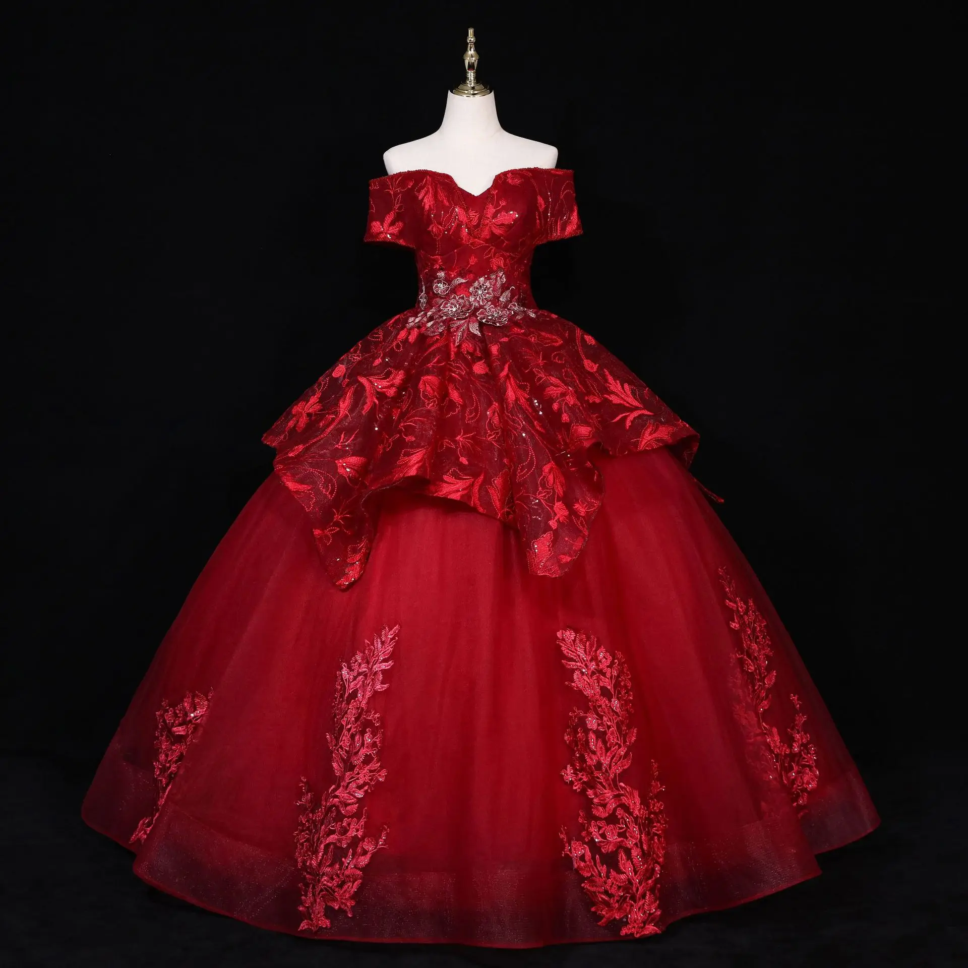 Gryffon Vestidos Quinceanera Dresses Short Sleeve Party Dress Luxury Lace Ball Gown Off The Shoulder Prom Dress Robe De Bal
Gryffon Vestidos Quinceanera Dresses Short Sleeve Party Dress Luxury Lace Ball Gown Off The Shoulder Prom Dress Robe De Bal