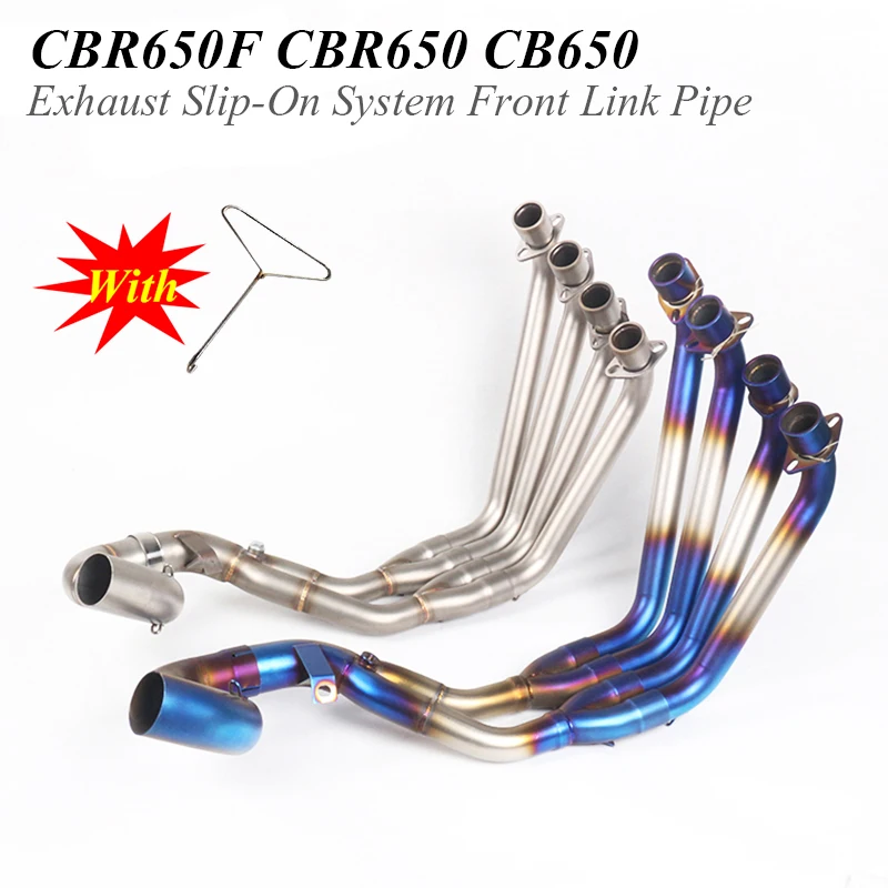 CBR650F CBR650 CB650F выхлопная труба мотоцикла без шнуровки передняя мото полная система