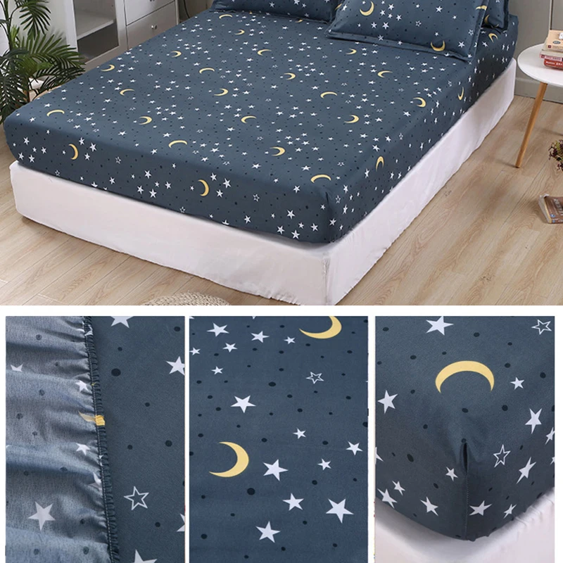 1pc Bed Sheet Blue Night Sky Reactive Prined Bed Sheets Hot Sale Pillowcase drap de lit Sheet on Elastic
1pc Bed Sheet Blue Night Sky Reactive Prined Bed Sheets Hot Sale Pillowcase drap de lit Sheet on Elastic