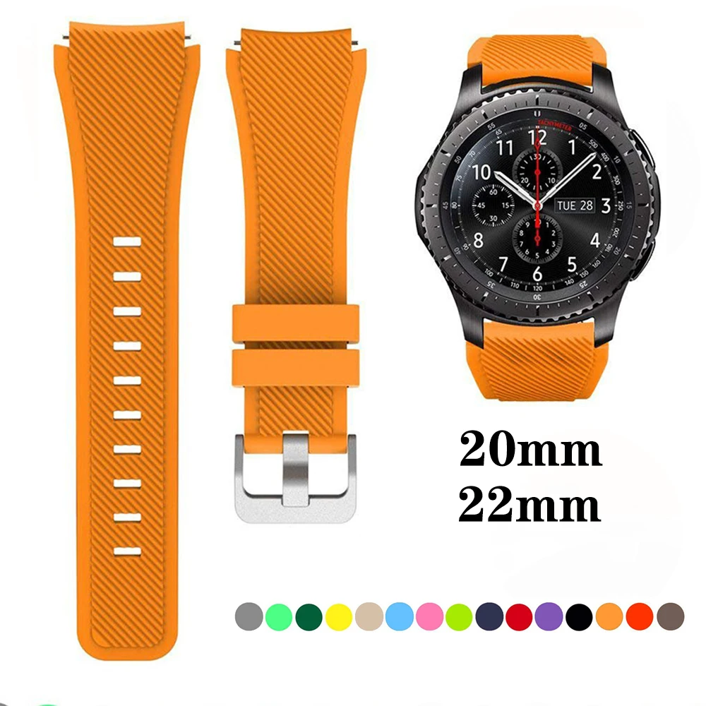 20/22 мм ремешок для часов samsung galaxy watch 46 42 Gear s3 Frontier active 2 amazfit gtr/gts bip huawei gt 2/2e|Ремешки