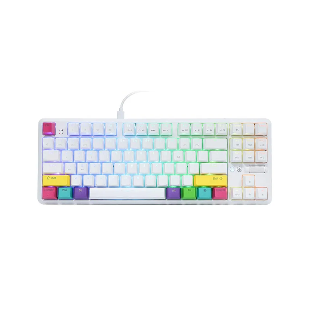 K870T 87 Keys Wired Bluetooth Dual-Mode Mechanical Keyboard RGB Backlight For Mac Wins Office Kailh Brown /Red /Blue Switch
K870T 87 Keys Wired Bluetooth Dual-Mode Mechanical Keyboard RGB Backlight For Mac Wins Office Kailh Brown /Red /Blue Switch