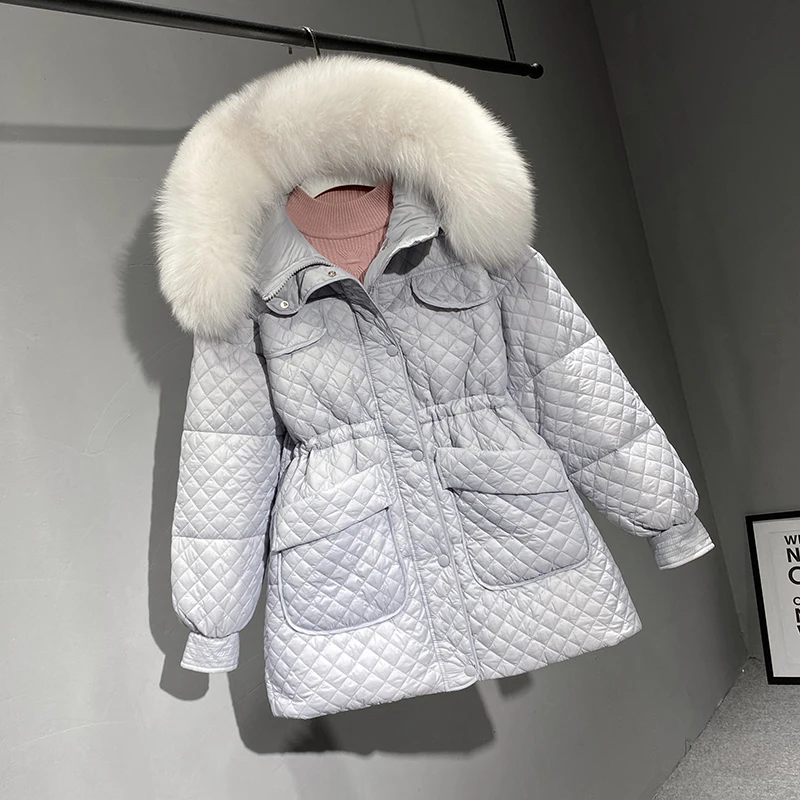 FTLZZ Женская куртка, 90% белый утиный пух, зимнее пальто на молнии, теплая свободная зимняя одежда, средняя длина, натуральный мех, куртка с капю...
FTLZZ Женская куртка, 90% белый утиный пух, зимнее пальто на молнии, теплая свободная зимняя одежда, средняя длина, натуральный мех, куртка с капю...
