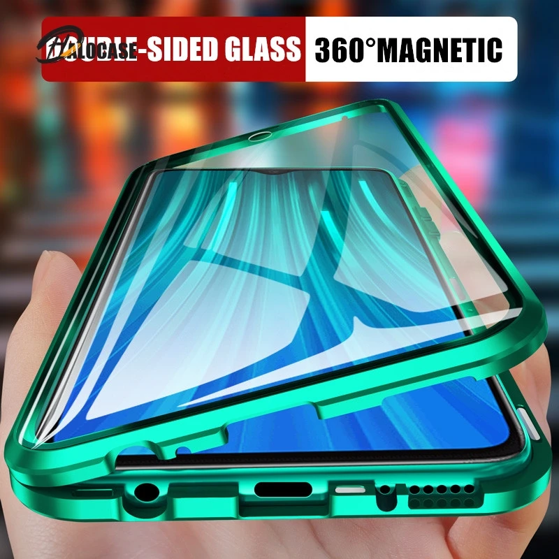 360 Magnetic Adsorption Metal Case for Xiaomi Redmi Note 9 8 7 K20 Pro 8T 8A Mi Note 10 Lite 9T Pro F1 Double-sided Glass Cover
360 Magnetic Adsorption Metal Case for Xiaomi Redmi Note 9 8 7 K20 Pro 8T 8A Mi Note 10 Lite 9T Pro F1 Double-sided Glass Cover