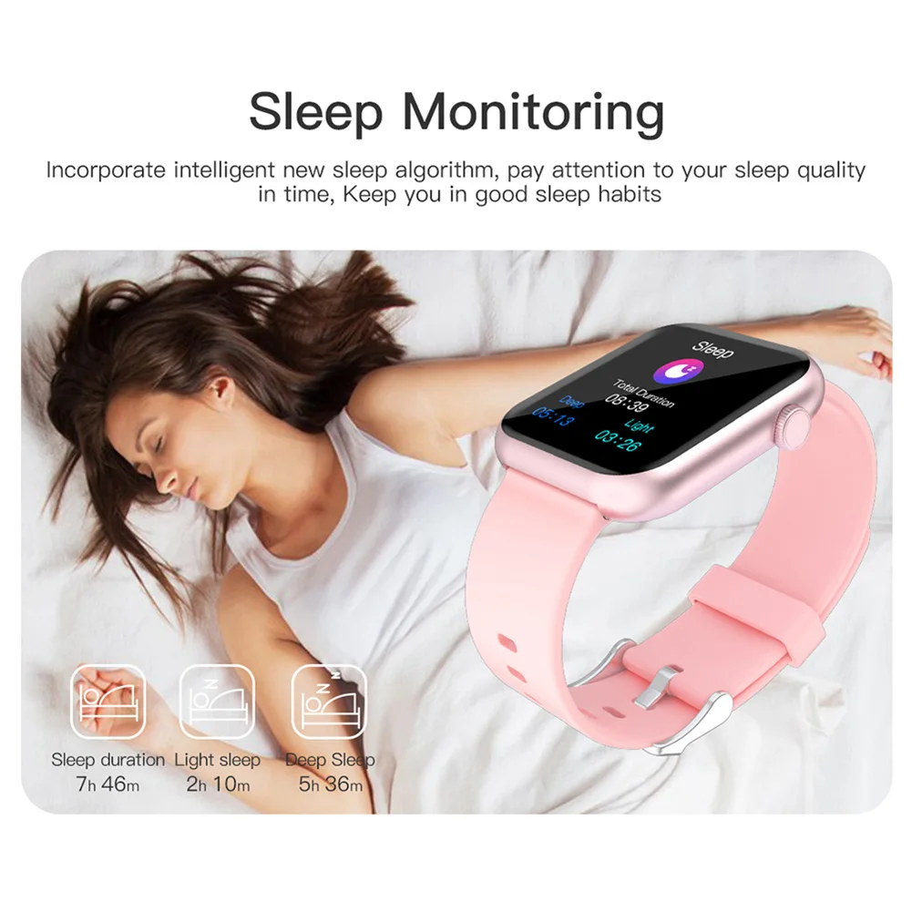 Smart Watch Bluetooth 4.0 Health Tracker 1.3" Waterproof Blood Pressure Sleep Monitor for Android iOS
Smart Watch Bluetooth 4.0 Health Tracker 1.3" Waterproof Blood Pressure Sleep Monitor for Android iOS