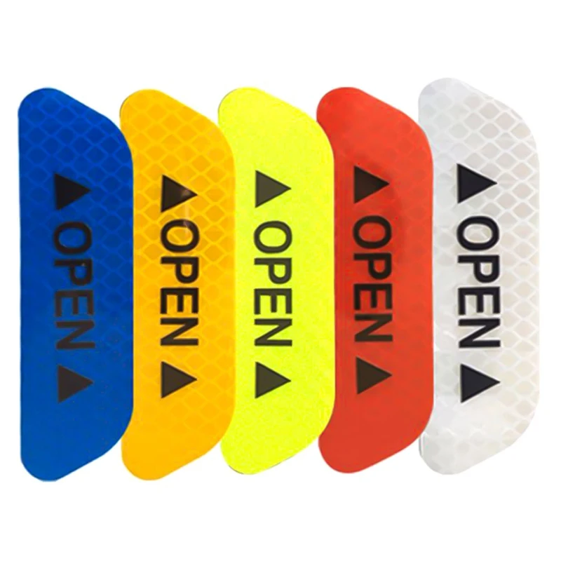 auto 2019 new Car Door OPEN Reflective Tape Warning Mark Notice Sticker for Hyundai CCS NEOS-3 Accent SR HND-4 Blue-Will i-blue |