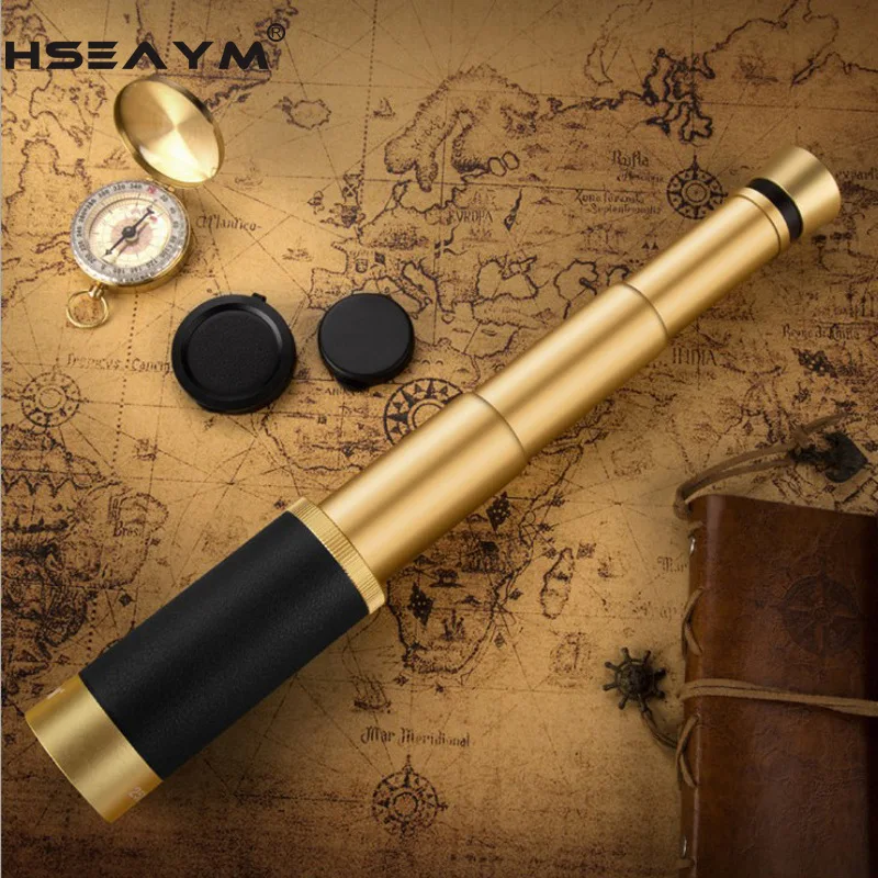 HSEAYM 25X50 Telescopic Pirate Telescope Monocular BAK4 Low Light Level Night Vision HD Broadband Green Film Telescopio
HSEAYM 25X50 Telescopic Pirate Telescope Monocular BAK4 Low Light Level Night Vision HD Broadband Green Film Telescopio