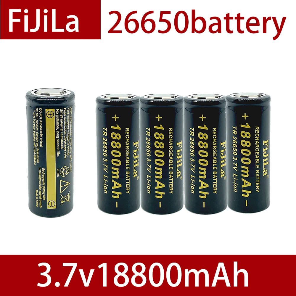 2021100% New 3.7V 26650 Battery 18800mAh Li-ion Rechargeable Battery For LED Flashlight Torch Li-ion Battery accumulator battery 
2021100% New 3.7V 26650 Battery 18800mAh Li-ion Rechargeable Battery For LED Flashlight Torch Li-ion Battery accumulator battery