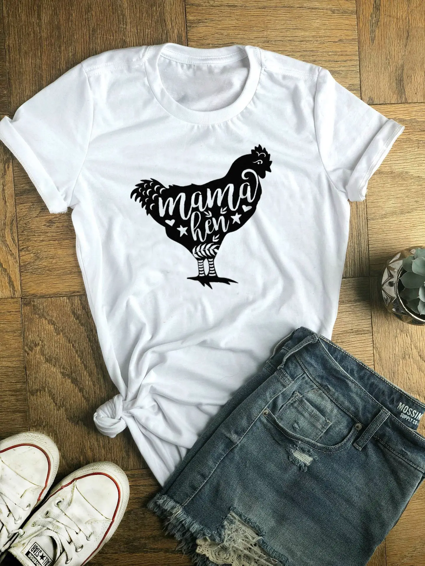 Футболка из 100% чистого хлопка с надписью «Mama Hen», Женская свободная футболка с коротким рукавом и круглым вырезом, летняя футболка 2020, топы, ...
Футболка из 100% чистого хлопка с надписью «Mama Hen», Женская свободная футболка с коротким рукавом и круглым вырезом, летняя футболка 2020, топы, ...
