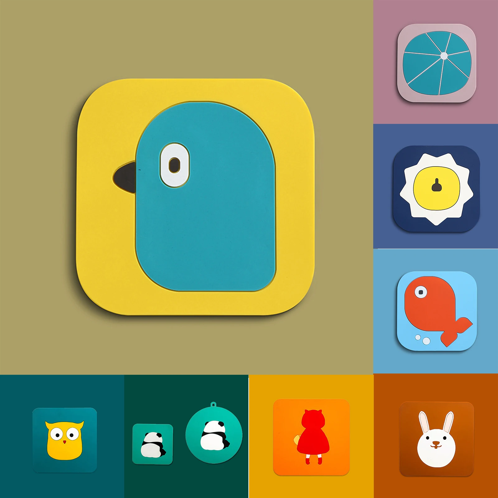 1PC PVC Cartoon Pattern Thickened Square Placemat Heat Insulation Pad Milk Mug Coffee Cup Coaster Household Dining-table Tools
1PC PVC Cartoon Pattern Thickened Square Placemat Heat Insulation Pad Milk Mug Coffee Cup Coaster Household Dining-table Tools