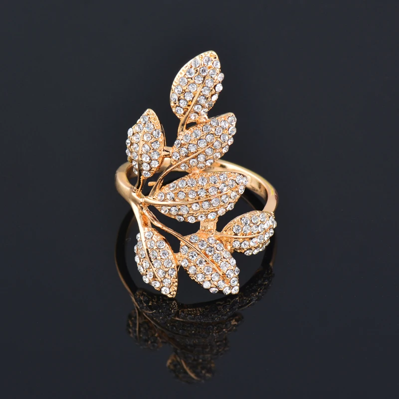 KIOOZOL Luxury Crystal Leaf Rings For Women Gold Color Fashion Engagement Jewelry Statement Design Accessories 058 KO2
KIOOZOL Luxury Crystal Leaf Rings For Women Gold Color Fashion Engagement Jewelry Statement Design Accessories 058 KO2