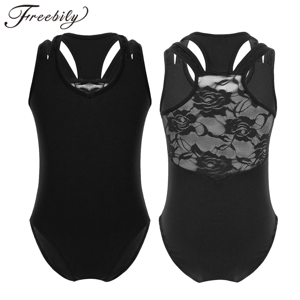 Kids Girls Sleeveless Lace Splice Racer Back Cotton Ballet Gymnastics Leotard Jumpsuit Children Dancewear Gymnastic Bodysuit
Kids Girls Sleeveless Lace Splice Racer Back Cotton Ballet Gymnastics Leotard Jumpsuit Children Dancewear Gymnastic Bodysuit