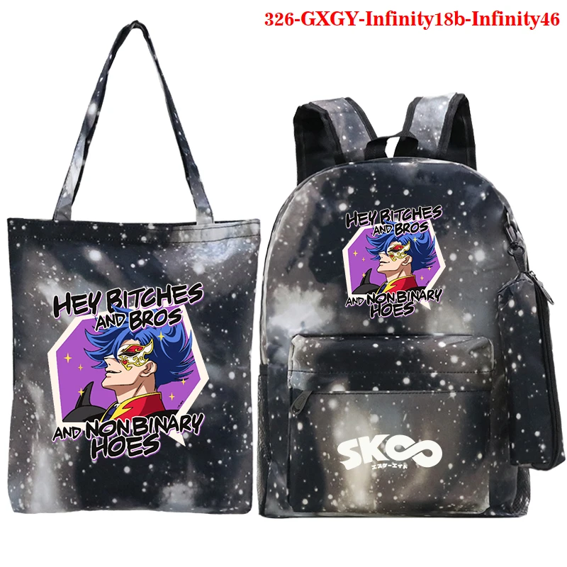 New Boys Girls 3 Pcs/set Backpack Printed SK8 The Infinity Cosplay Sports Daypack Bag Dropshipping Travel Bags School Laptop Bag
New Boys Girls 3 Pcs/set Backpack Printed SK8 The Infinity Cosplay Sports Daypack Bag Dropshipping Travel Bags School Laptop Bag