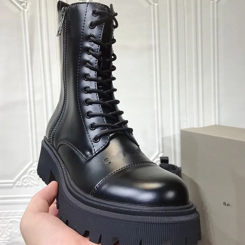 2021 Platform Chunky Ankle Boots Women Side Zipper Lace-up Short Booties Women Luxury Brand Street Style Motorcycle Boots Mujer
2021 Platform Chunky Ankle Boots Women Side Zipper Lace-up Short Booties Women Luxury Brand Street Style Motorcycle Boots Mujer