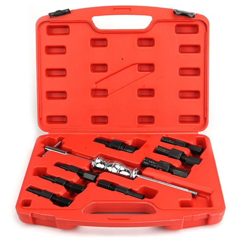 New Blind Hole 9-piece Set Slide Hammer Guide Bearing Puller Internal Extractor Disassembly Kit
New Blind Hole 9-piece Set Slide Hammer Guide Bearing Puller Internal Extractor Disassembly Kit