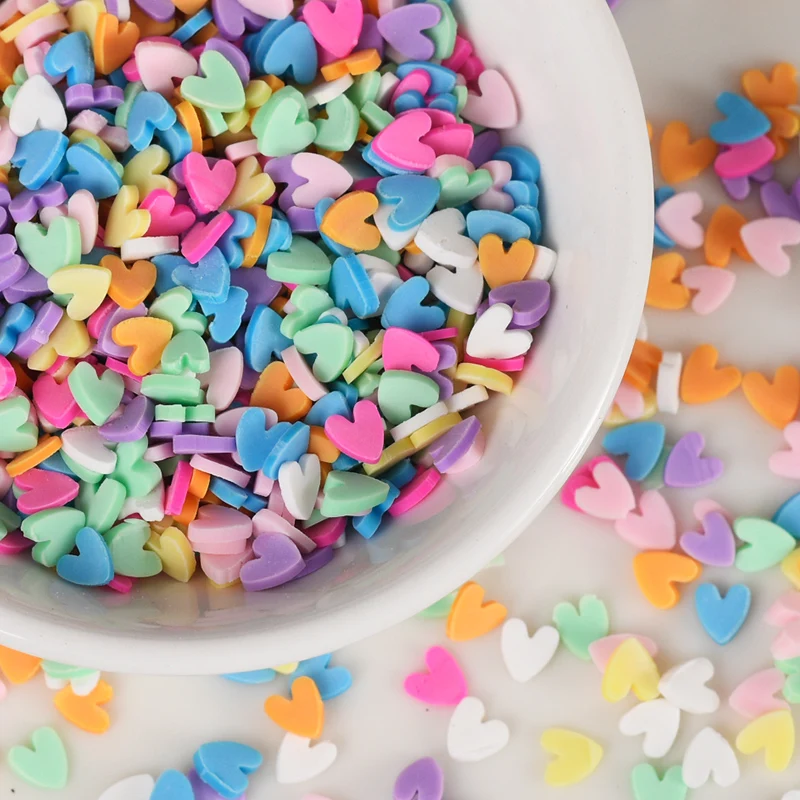 20g/Lots 5mm Mixed Heart Clay Polymer Colorful For DIY Crafts Tiny Cute Card Making Slice Accessories For Fluffy Cloud Slime Toy
20g/Lots 5mm Mixed Heart Clay Polymer Colorful For DIY Crafts Tiny Cute Card Making Slice Accessories For Fluffy Cloud Slime Toy