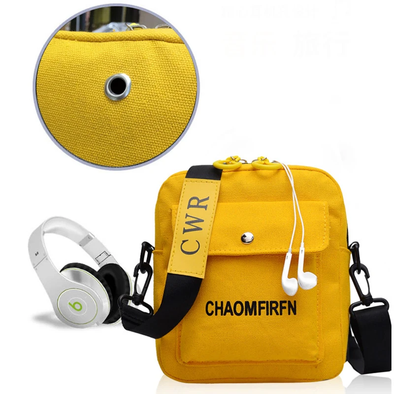 Mihaivina Women Canvas Bag Simple Zipper Shoulder Bags Ladie Casual Messenger Bag With Earphone Hole Crossbody Shopping Bags
Mihaivina Women Canvas Bag Simple Zipper Shoulder Bags Ladie Casual Messenger Bag With Earphone Hole Crossbody Shopping Bags