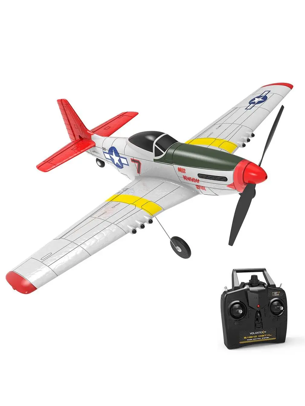 P51D 400 4CH RTF Remote Control Aircraft Fixed Wing 4-CH Control With Aileron One-key Aerobatic Fully Assembly
P51D 400 4CH RTF Remote Control Aircraft Fixed Wing 4-CH Control With Aileron One-key Aerobatic Fully Assembly
