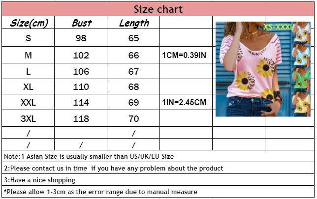 3XL Oversized Ladies Tops Women Plus Size Sunflower Butterfly T Shirt Loose V-Neck Short Sleeve Casual Tee Top Summer New Stree
3XL Oversized Ladies Tops Women Plus Size Sunflower Butterfly T Shirt Loose V-Neck Short Sleeve Casual Tee Top Summer New Stree