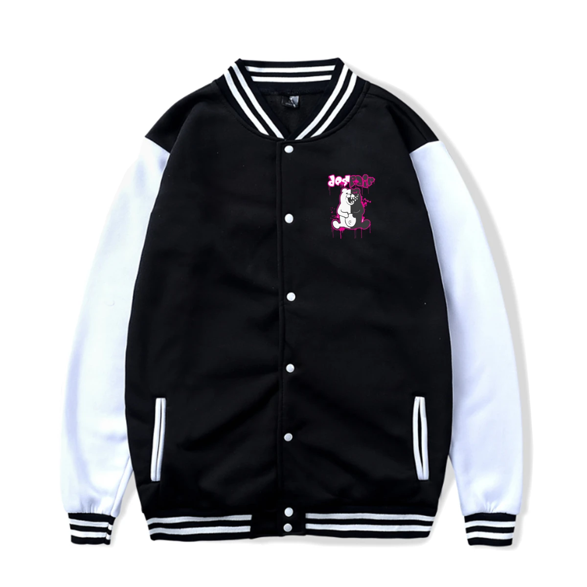 Danganronpa New Trendy Fashion Letter Printing Baseball Uniform Couple Harajuku Loose Street Jacket for Men Women
Danganronpa New Trendy Fashion Letter Printing Baseball Uniform Couple Harajuku Loose Street Jacket for Men Women
