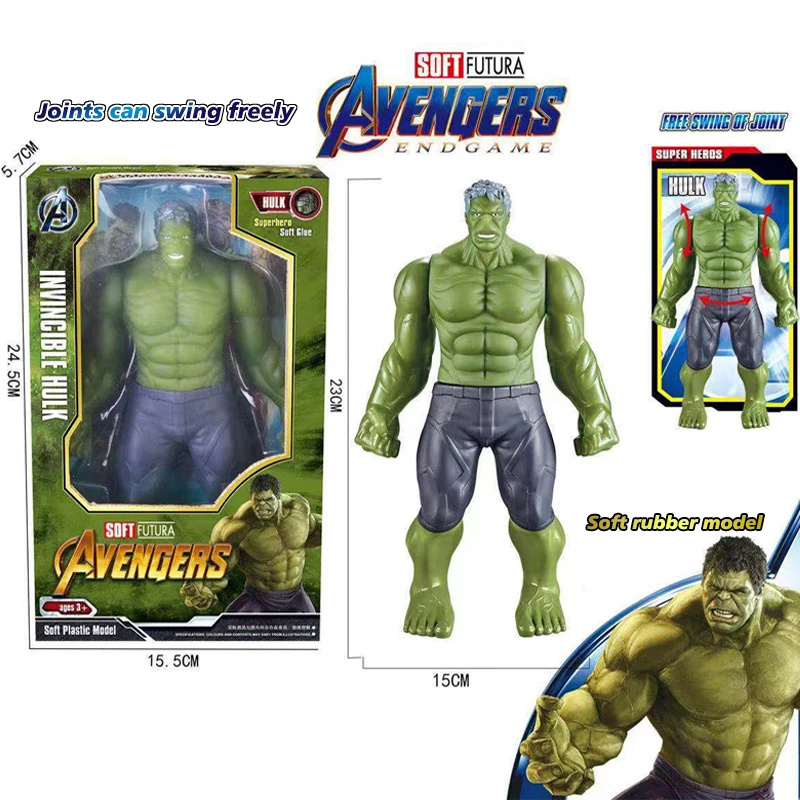 New Marvel Super Heroes Toys Avengers Thanos Hulk Captain America Soft Glue Action Figure Dolls Kids Toy for Children's Day
New Marvel Super Heroes Toys Avengers Thanos Hulk Captain America Soft Glue Action Figure Dolls Kids Toy for Children's Day