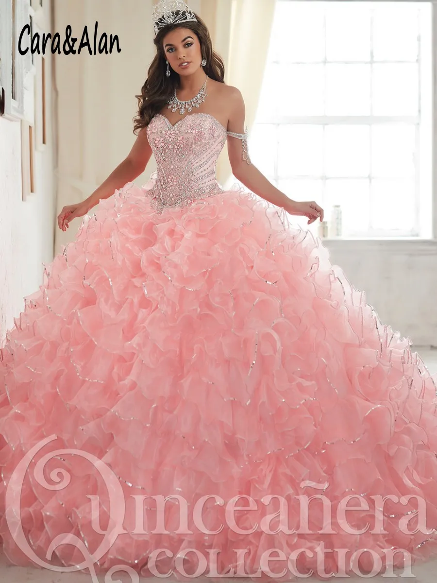 New Princess Pink Quinceanera Dress 2020 Organza Ruffles Skirt Crystal Beaded vestido debutante Ball Gown Sweet 16 Dress
New Princess Pink Quinceanera Dress 2020 Organza Ruffles Skirt Crystal Beaded vestido debutante Ball Gown Sweet 16 Dress