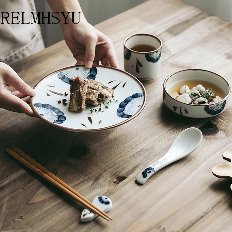 Relmhsyu 5 шт., керамические блюда в японском стиле, керамическая миска, ложка для супа, домашняя посуда для одного человека
Relmhsyu 5 шт., керамические блюда в японском стиле, керамическая миска, ложка для супа, домашняя посуда для одного человека