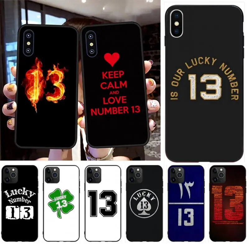 CUTEWANAN lucky number 13 DIY Luxury Phone Case for iPhone 11 pro XS MAX 8 7 6 6S Plus X 5S SE 2020 XR case
CUTEWANAN lucky number 13 DIY Luxury Phone Case for iPhone 11 pro XS MAX 8 7 6 6S Plus X 5S SE 2020 XR case