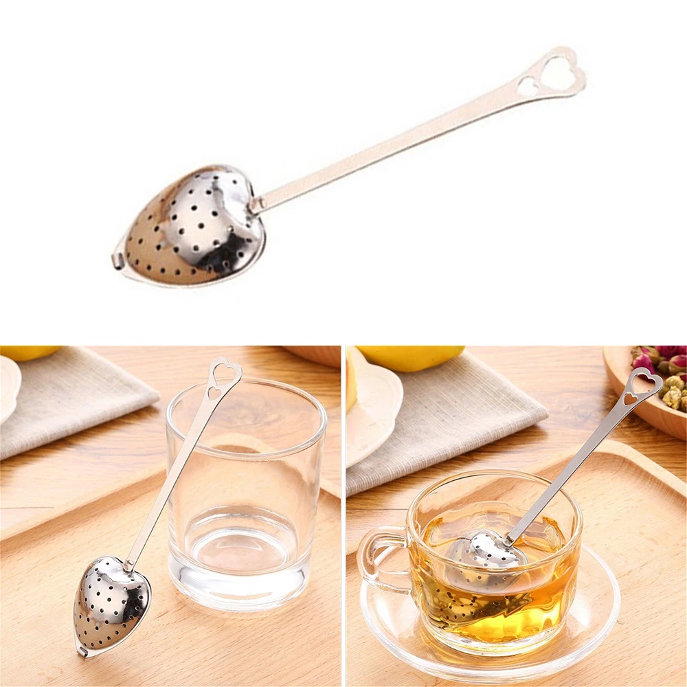 Useful Heart Shape Stainless Steel Tea Leaf Herbal Filter Infuser Spoon Strainer Seasoning Strainer Teapot Gadgets Kitchen Tools
Useful Heart Shape Stainless Steel Tea Leaf Herbal Filter Infuser Spoon Strainer Seasoning Strainer Teapot Gadgets Kitchen Tools