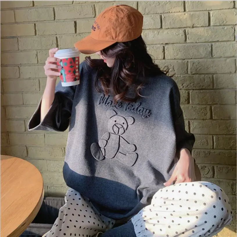 Cotton 3D Three-dimensional Concave-convex Cartoon Short-sleeved T-shirt Female Loose Bottoming Shirt Women Summer Student Top
Cotton 3D Three-dimensional Concave-convex Cartoon Short-sleeved T-shirt Female Loose Bottoming Shirt Women Summer Student Top